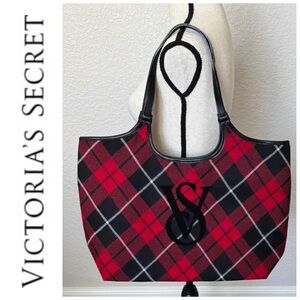Victoria’s Secret Plaid Tote Bag